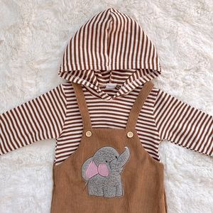 Amazon, Baby toddler corduroy long sleeve one piece romper, striped 12-18 months
